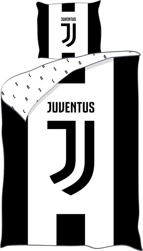 Juventus Dekbedovertrek - 140 x 200 cm - Katoen - Zwart/Wit