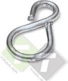 Trailer and Tools Gesloten S Haak, 21x11mm, Vernikkeld