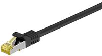 Goobay 92653 LAN-kabel 5 meter dubbel afgeschermd S-FTP - netwerkkabel CAT 7 kabel 5 m - LAN-kabel CAT 7 met 10 Gigabit - RJ45-stekker - zwart
