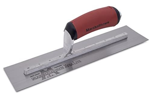 Marshalltown MXS1D 11 X 4 1/2 Carbon Steel Trowel - Curved Durasoft Handle