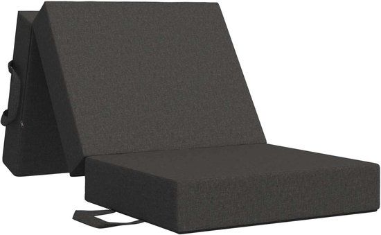 vidaXL Vouwbare Sofa Bed 75 x 67 x 45 cm Donkergrijs
