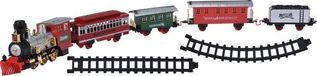 Bellatio Decorations Koopman International Kerstdecoratie verlichte trein met geluid - Kerst trein