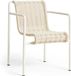 Hay Palissade Cord dining stoel met armleuning crème wit