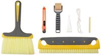 Amazon Basics Set voor behang met borstels met zachte handgreep, 7-delig