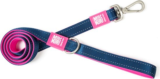 Max&Molly Max & Molly Hondenriem Matrix Pink XS blauw, roze