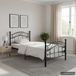 Maison Exclusive - Cadre de lit sans matelas noir métal 100x200 cm