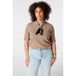 MS Mode top Plus Size - taupe