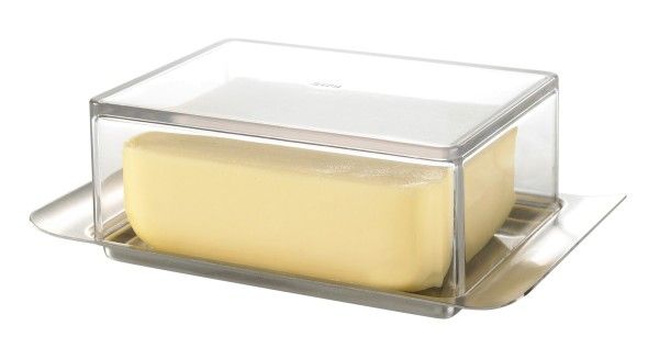 Gefu 33620 Botervloot - Roestvrijstaal - Rechthoekig - Transparant