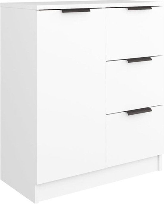 vidaXL Dressoir 60x30x70 cm bewerkt hout wit