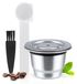 Solidchoice - Capsules Nespresso réutilisables en acier inoxydable pour machine à café