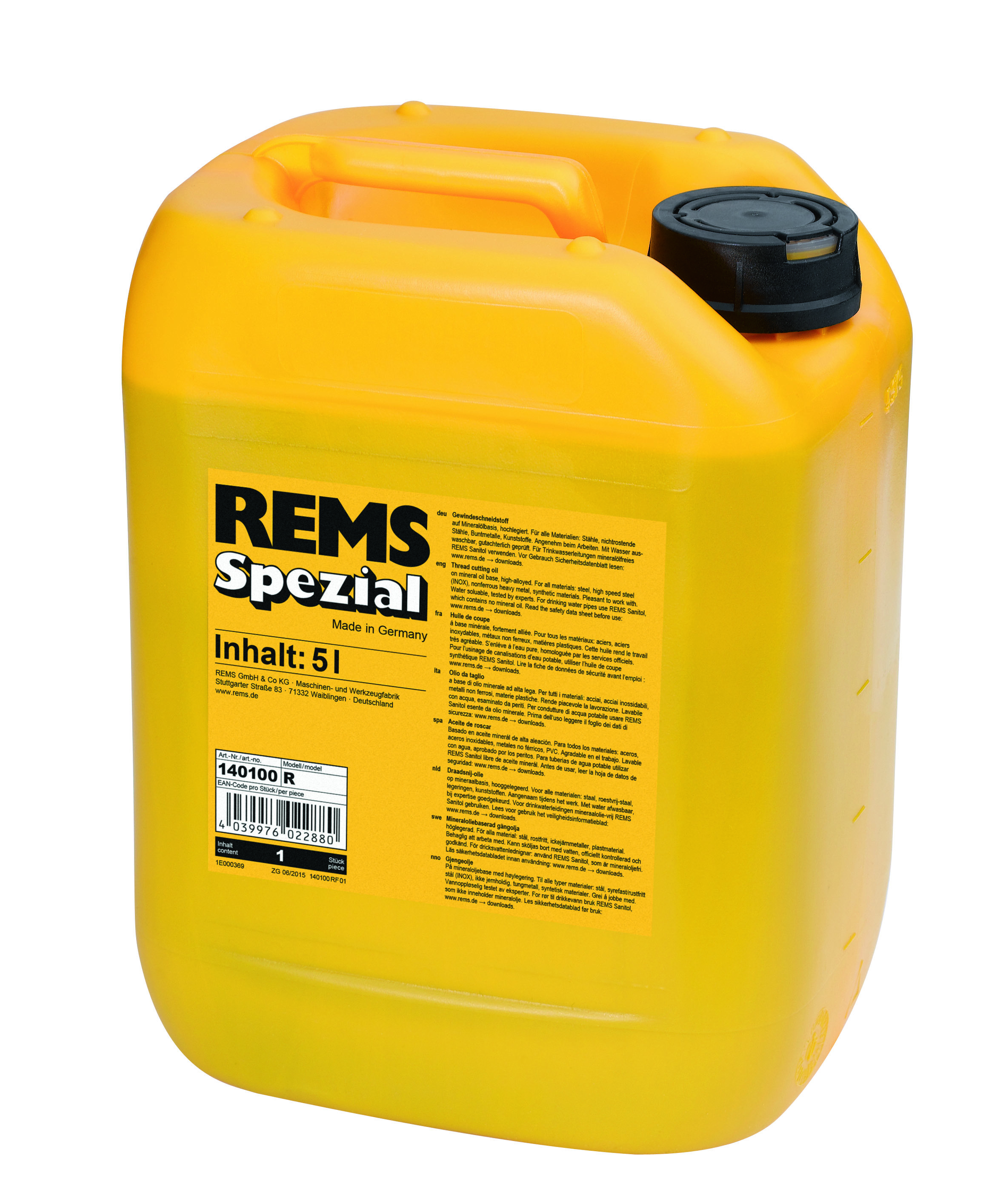 REMS 140100 Spezial Draadsnijolie - 5L