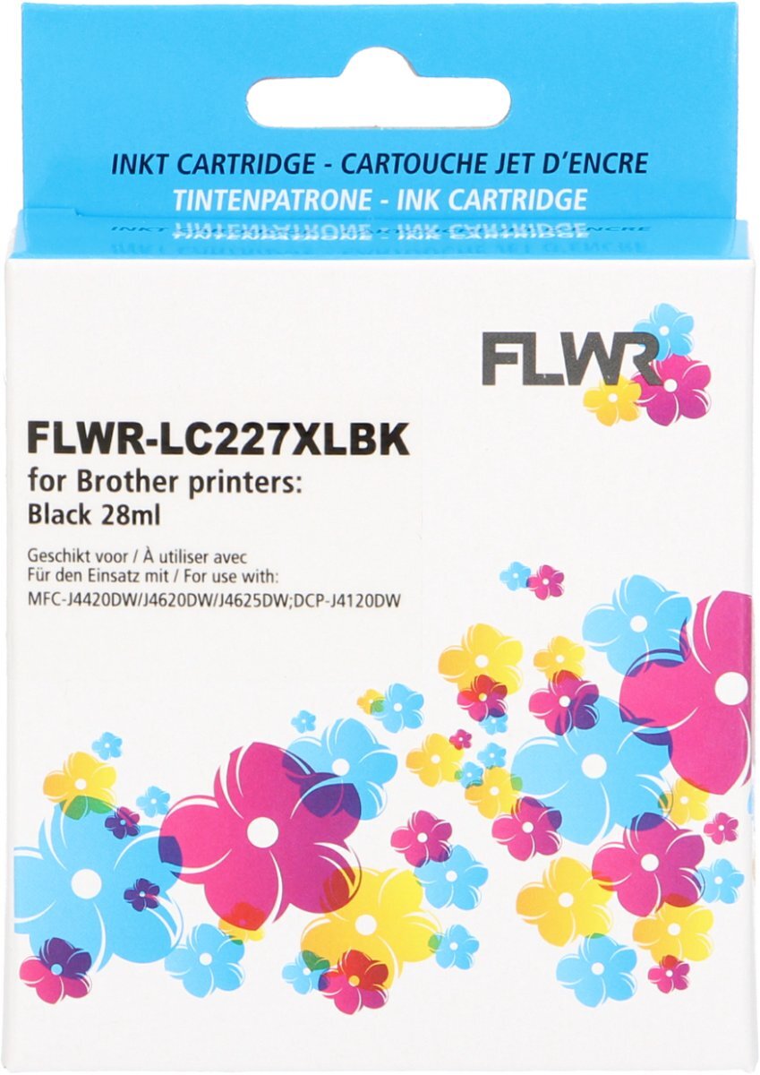 FLWR - Inktcartridge / LC-227BK / Zwart - Geschikt voor Brother