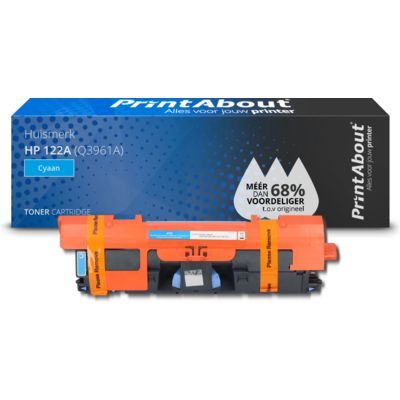 PrintAbout Huismerk HP 122A (Q3961A) Toner Cyaan | Compatible