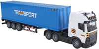 2-Play Vrachtwagen met oplegger - Frictie, licht en geluid - 38 cm