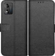 Just In Case Just In Case 489173 Classic Wallet Telefoonhoesje Voor Motorola E13 Zwart