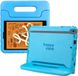 HappyCase Kinder Tablethoes Geschikt voor Apple iPad Mini 1/2/3/4/5 | Kindvriendelijke Hoes | Beschemhoes | Kinderhoes | met Handvat en Standaard | Blauw
