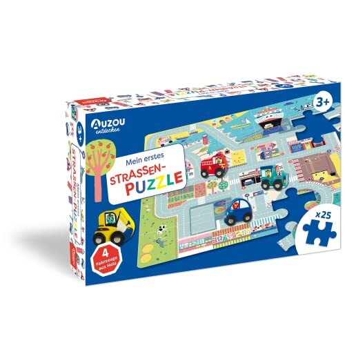 AUZOU Mijn eerste straatpuzzel peuter puzzel, kinderpuzzel