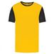 Proact Tweekleurig herenshirt jersey à manches courtes 'Proact' Yellow/Black - M