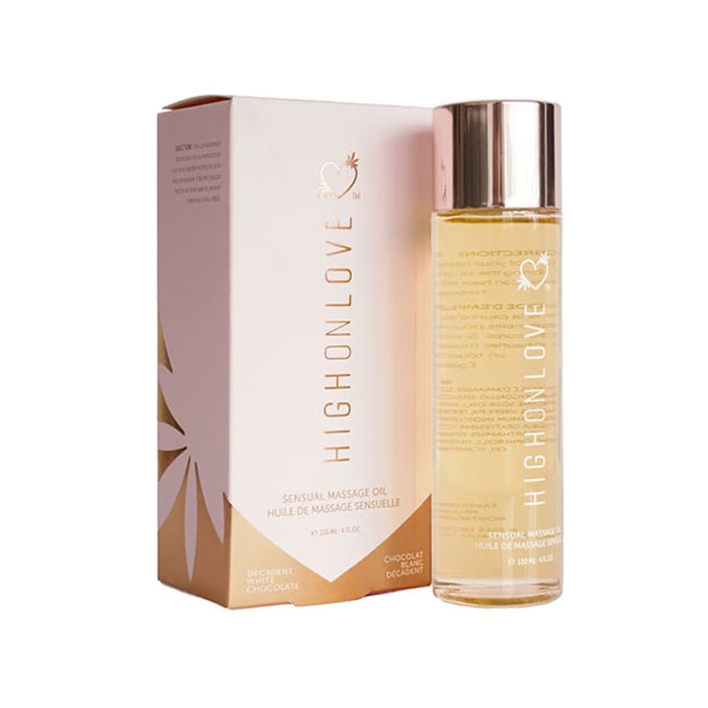HANCA HighOnLove - Massage Olie Decadente Witte Chocolade - Gold