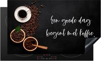 Merkloos KitchenYeah® Inductie beschermer 89.6x51.6 cm - Koffie - Inductie beschermer