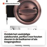 Dailygoods- Slot Roestvrij Staal Dailygoods- Deurslot Roestvrij Staal - Rood Brons (met slot)