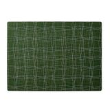 APS 60585 Placemat van siliconen, wasbaar, vuilafstotend, antislip, 45 x 33 cm, donkergroen, 1 stuk