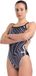 Arena Challenge Back Marbled Badpak Zwart/Wit Maat 40