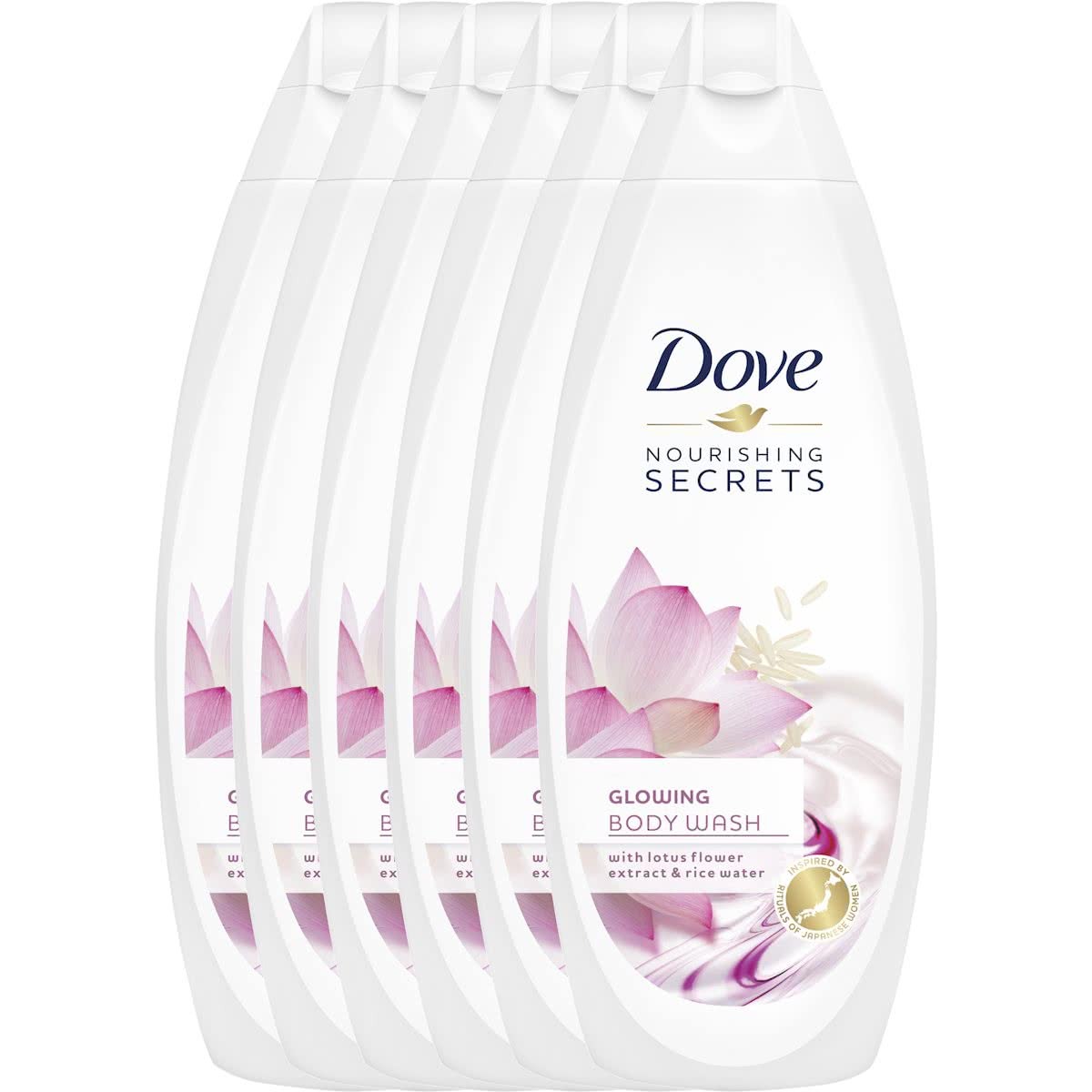 Dove Glowing Douchegel - 6 x 250ml - Voordeelverpakking