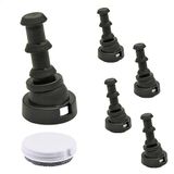 WAGNER QuickClick® Meubelglijders omkeerbaar wolvilt + kunststof I set van 4 verwisselbare glijders voor het insteken in ronde buizen - DUO - Binnen Ø 10 mm/Buiten Ø 14 mm -Made in Germany- 15831900