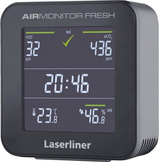 Laserliner AirMonitor FRESH Luchtkwaliteitsmeter - 400 - 9999 ppm