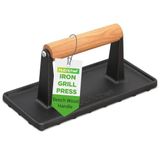NutriChef Grillpers – Zware Gietijzeren Vleespers - Houten Handvat