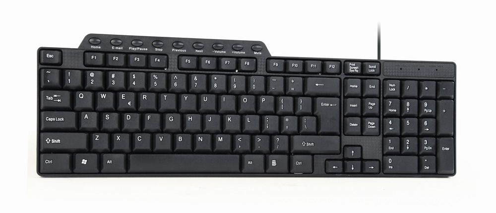 Gembird KB-UM-104 - Bedraad USB Toetsenbord - QWERTY (US) - Zwart