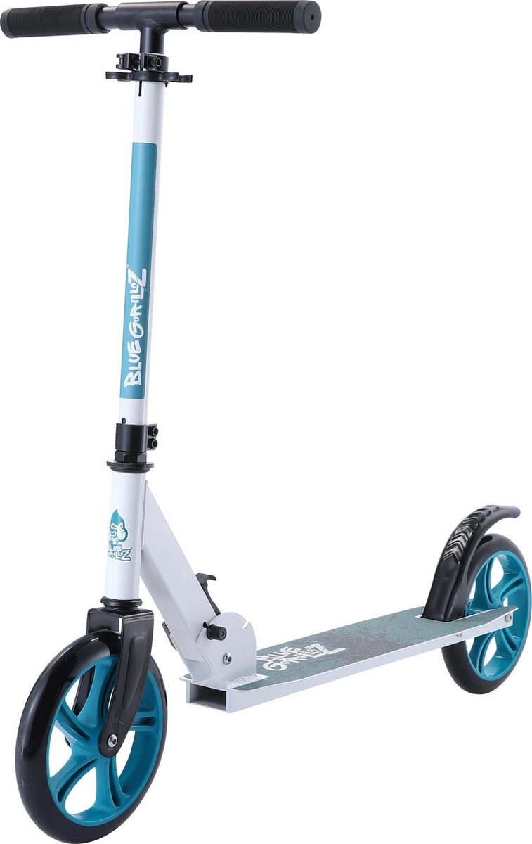 BLUE GORILLAZ Alu City , 205mm vouwstep Super Slim, wit