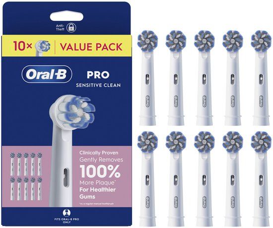 Oral-B Pro Sensitive Clean Opzetborstels - 10 Stuks