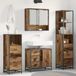 vidaXL Meuble de salle de bain - 4 pièces - Vieux bois - 65 x 33 x 60 cm