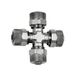 Riegler Kruisverbinding, voor slang 6/4 mm, SW 8, werkdruk max. 18 bar, messing vernikkeld