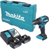 Makita DDF 490 RGK accuboormachine 18 V 65 Nm borstelloos + 2x accu 6,0 Ah + oplader + koffer