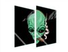 TMK ArtDeko UFO Serie Plaque de protection en verre - 2x 35x52 cm - Verre trempé