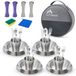 Ensemble de camping 6 personnes avec assiettes et couverts