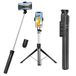 Smartphone-statief, 188 cm, selfiestick, bluetooth-afstandsbediening, telefoonstatief, 360° rotatie, selfiestick, voor vlogging, reizen en opnamen, compatibel met iPhone, Samsung