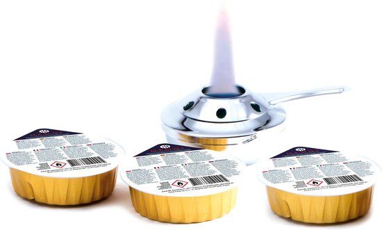 Hendi Brandpasta Cups - Brandgel voor Fonduebrander - 3x 80gr