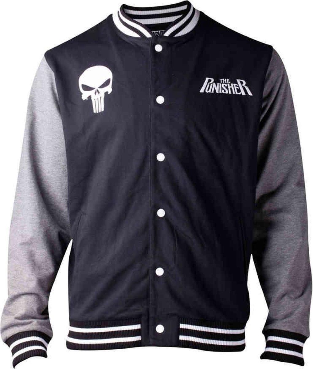 Marvel The Punisher Men's Varsity Jacket - Black - Cotton - Size S