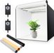 Yorbay Fotobox Fotostudio Met Dimbare LED-verlichting 4 Achtergrondfolies Voor Fotografie - 60x60x60cm