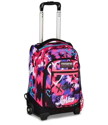 Mitama DR Junior TYELOVE schooltrolley, fuchsia en paars