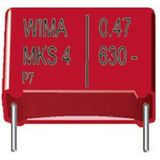 Wima MKS 4 0,47uF 10% 100V RM10 1 stuk(s) MKS-condensateur à film condensateur radial 0.47 µF 100 V/DC 10 % 10 mm (l x l x h) 13 x 4 x 9 mm