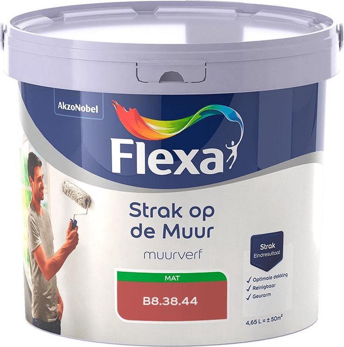 FLEXA Strak op de muur - Muurverf - Mengcollectie - B8.38.44 - 5 Liter