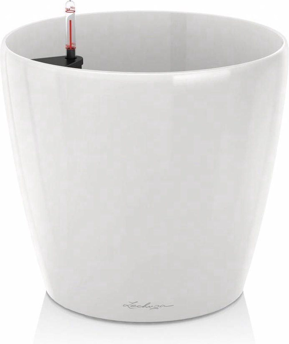 Lechuza CLASSICO PREMIUM 60 wit hoogglans ALL-IN-ONE set (incl. potgrondbewateringsysteem)