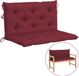 vidaXL Coussin de banc de jardin 100x(50+50)x7 cm Tissu Oxford bordeaux