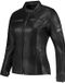 Rusty Stitches Joyce V2 Dames Motorfiets Leren Jas - Zwart/glitter - Maat 36