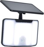 LUTEC Kombo Solar lamp met sensor voor buiten - LED - Zwart